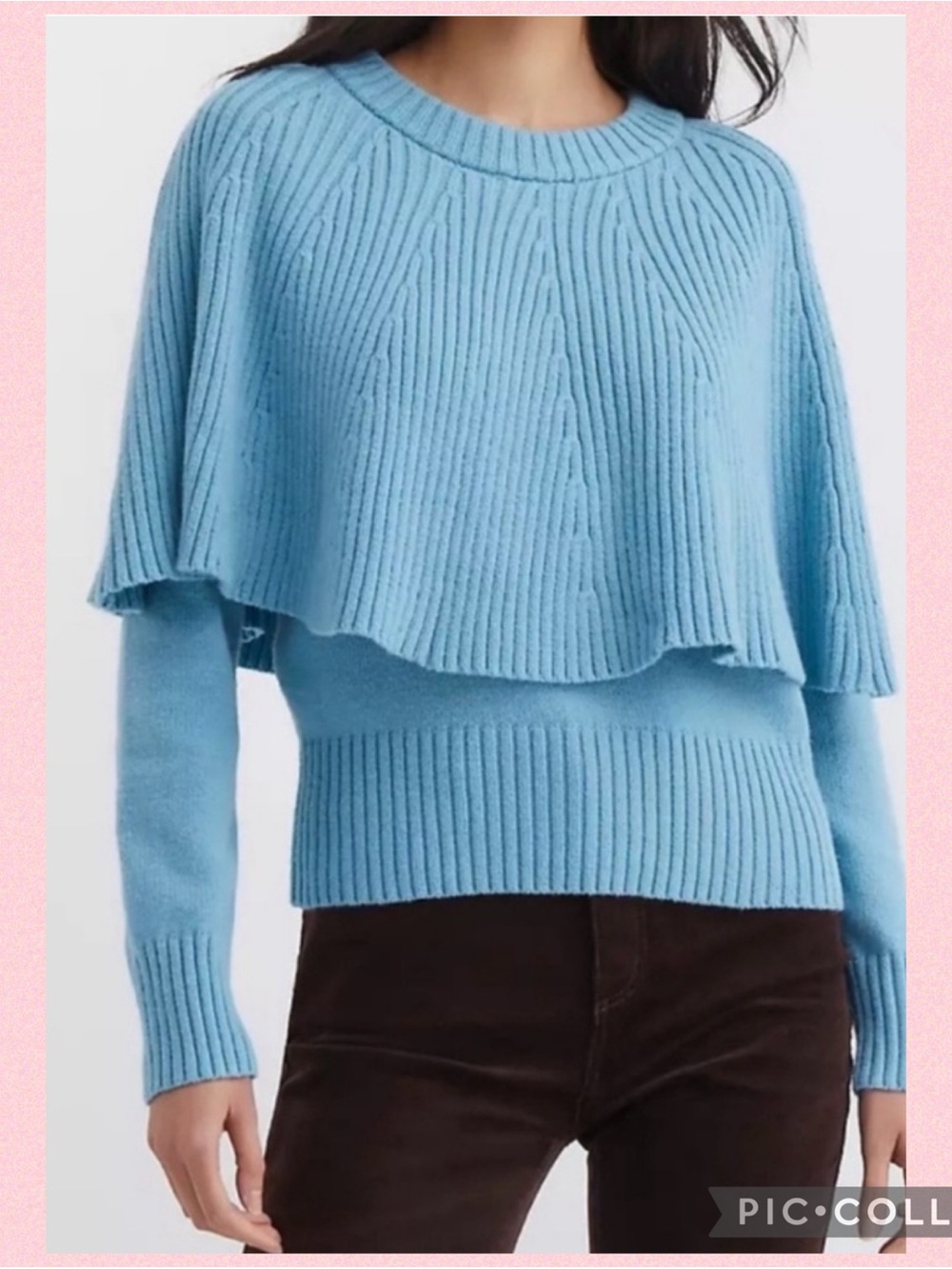 💖LOFT Ribbed Cape Sweater 💖